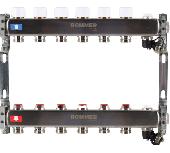 Коллектор из нерж.стали без расходомера с клапаном вып. воздуха и слив 6 вых. ROMMER RMS-3201-000006