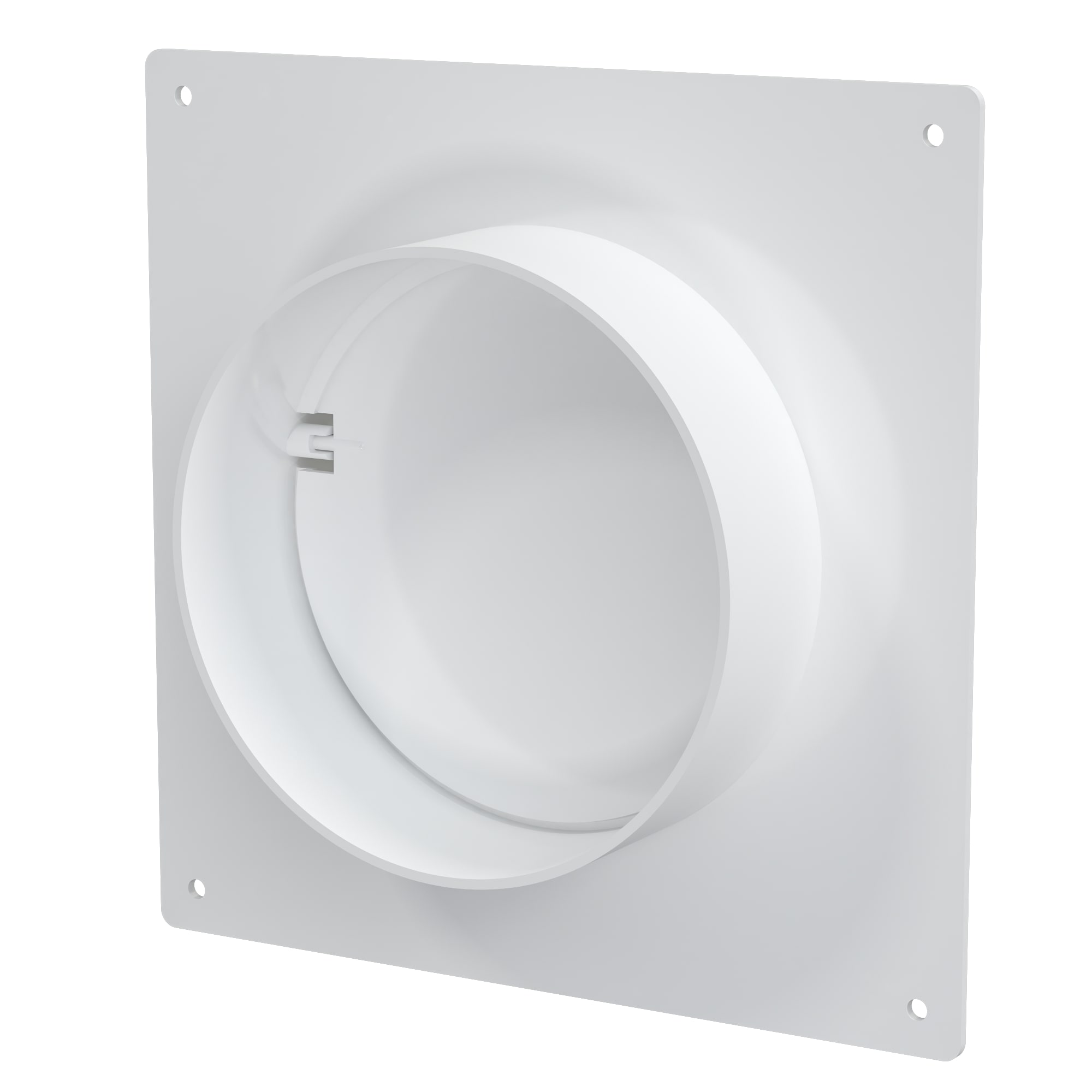 Соединитель круглых каналов с накладной пластиной и обратным клапаном D100 ERA 10SKNPO