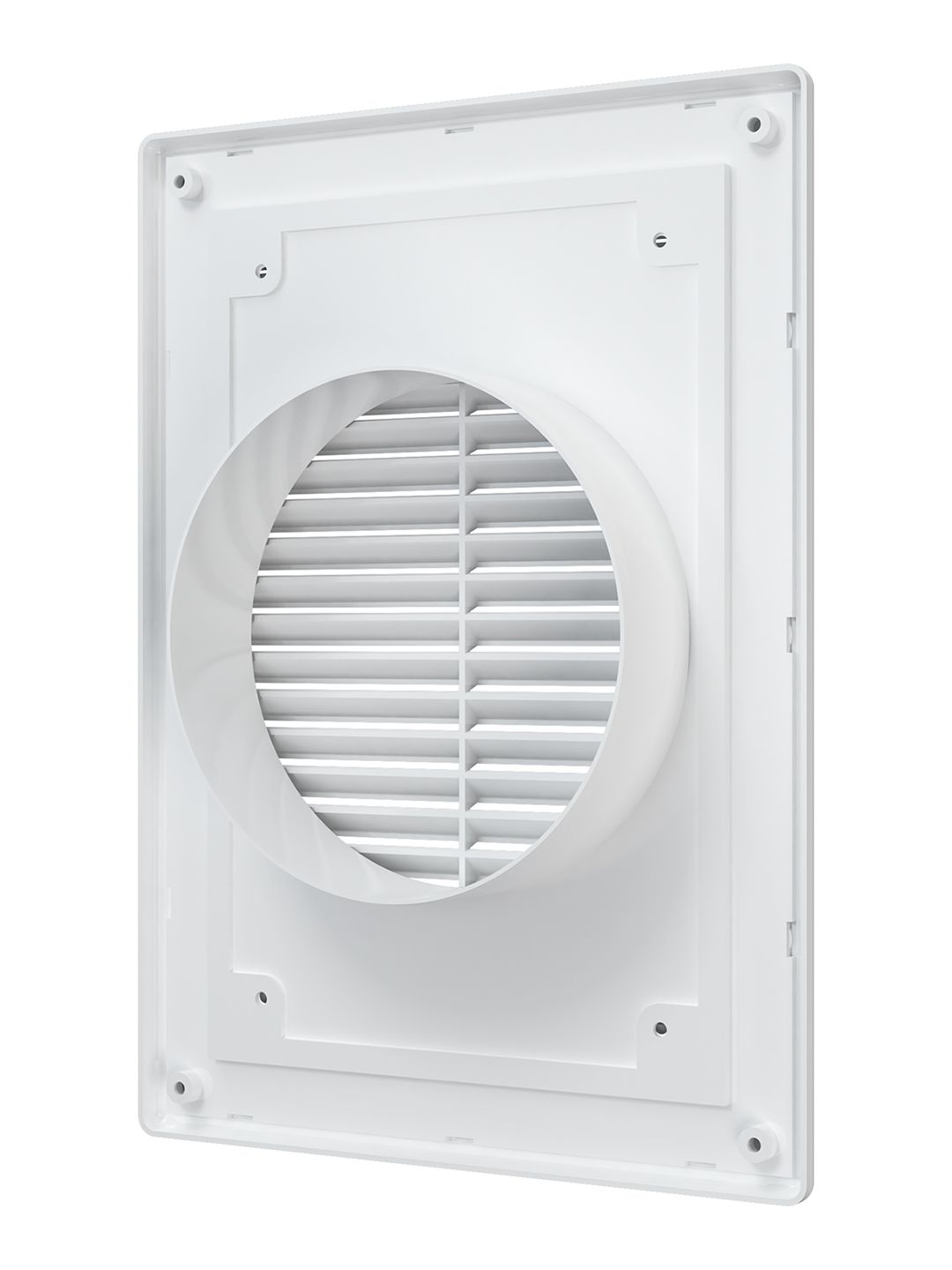 Решетка вентиляционная RF фланец D125 разъемная 185х255 пластик ERA 1825R12F