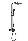 A8322F Душевая система ACCOONA со смесителем и тропическим душем цинк Цвет: черный (5)