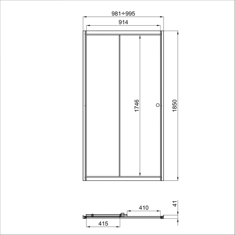 ТРИТОН Дверь душевая 