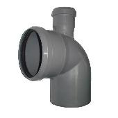 Отвод 110*90 с выходом 50 (прямой)  ВК ПОЛИТЭК (35)