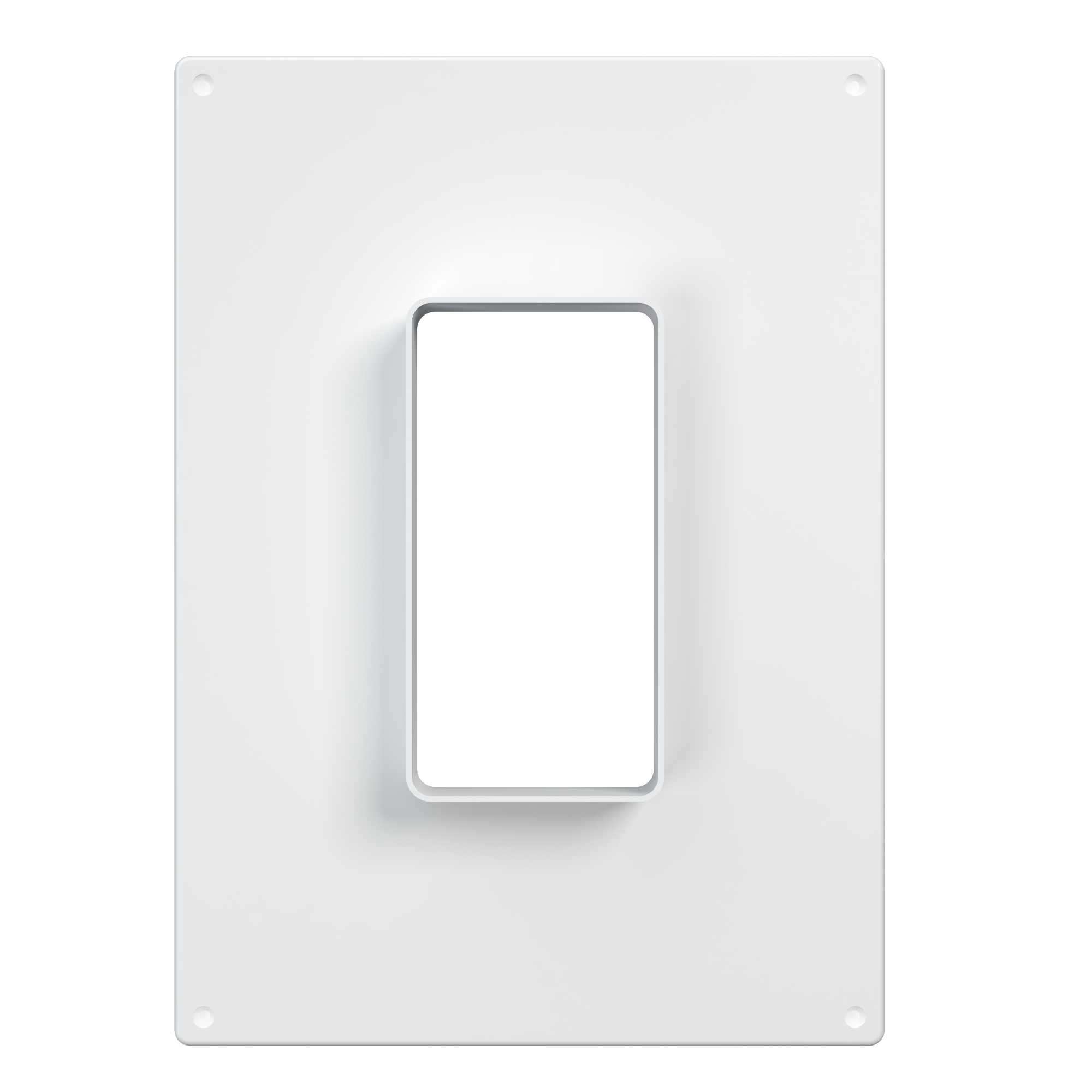 Площадка торцевая вертикальная 180х250 фланец 60х120  пластик ERA 612ПТВ