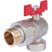 Rommer шаровой кран угловой с американкой 1