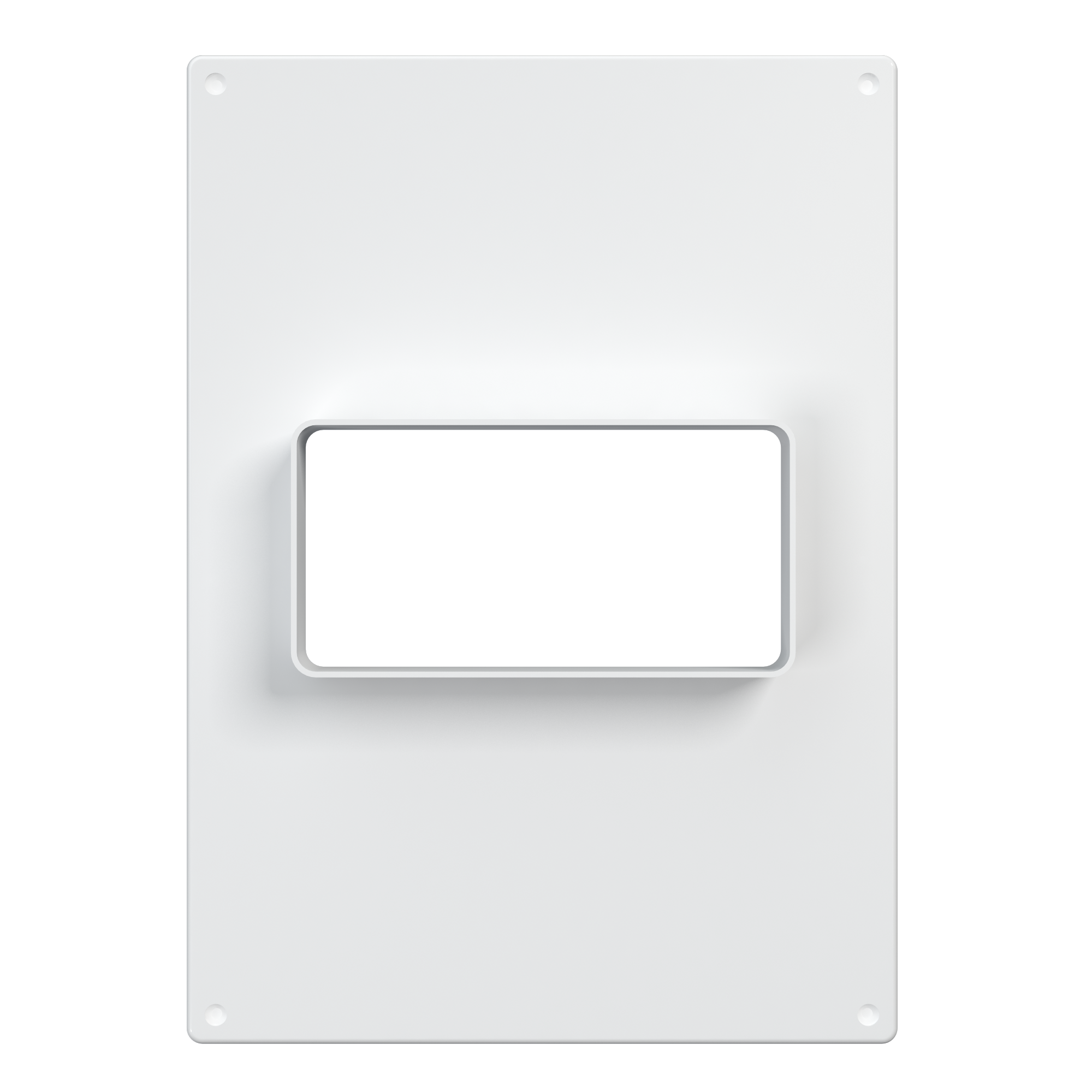 Площадка торцевая горизонтальная 180х250 фланец 60х120 пластик ERA 612ПТГ