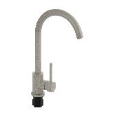 9307 BRIMIX Смеситель кухня С-образный излив нерж. ТЕМНО-БЕЖЕВЫЙ камень