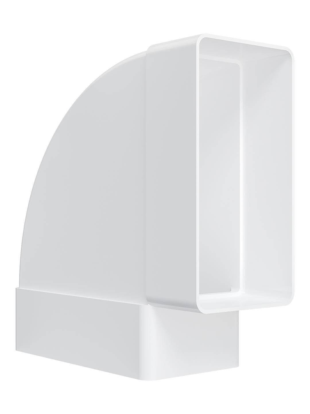 Колено горизонтальное пластик 90° 55х110 ERA 511КГП