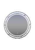 Зеркало LED Кира круглое 600 с UV-печатью, сенсор