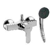 593 BRIMIX Смеситель душ шаровый ХРОМ из высокопрочного пластика АБС