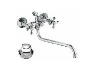 A87177 Смеситель для ванны ACCOONA с длинным изливом 300мм дивертор в корпусе цинк/хром (10)