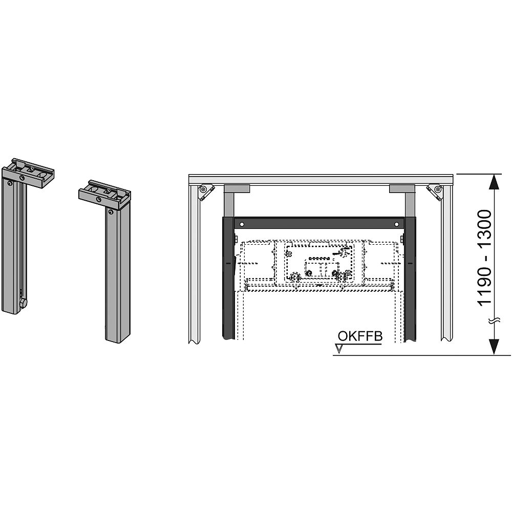Телескопическое крепление для модуля ТЕСЕ (9380001)