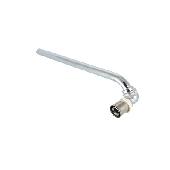 Уголок с хром. трубкой 16х15х30 см левый короткий ПРЕСС 