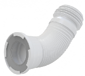 Гибкая подводка для выпуска унитаза (регулируемая длина 28-55см) A97, ALCAPLAST