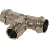 Пресс-тройник переходной 22*3/4 ВПр-НР нержавека ROMMER RSS-0016-002234 (80)
