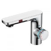 Смеситель для раковины MORANS сенсорный с термостатом, хром-глянец, BERGES