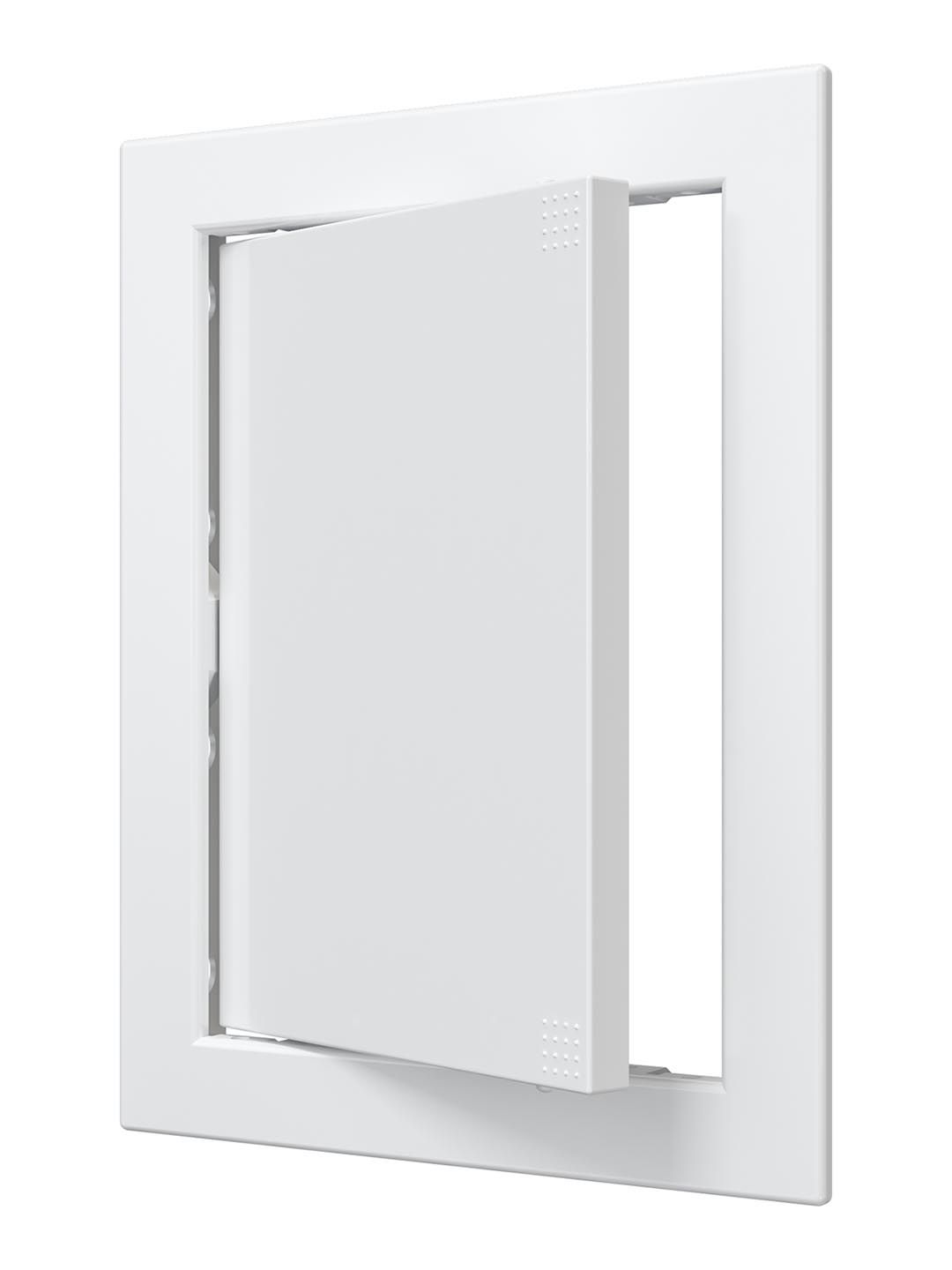 Люк ревизионный Л фланец 146х196 нажимной 168х218 пластик EVECS,Л1520