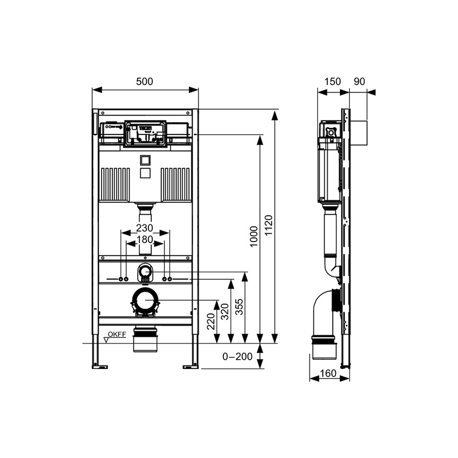 Модуль для установки унитаза (9300302/*9300000)