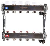 Коллектор из нерж.стали без расходомера с клапаном вып. воздуха и слив 5 вых. ROMMER RMS-3201-000005