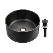 FABIA PROFI Мойка накладн.круглая ЭКСКЛЮЗИВ ГРАФИТ 38х38 см (1,2мм) глубина-160 мм из нерж. 383812G