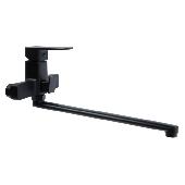 A71126F Смеситель для ванны ACCOONA с длинным изливом 350мм Цвет: черный (10)