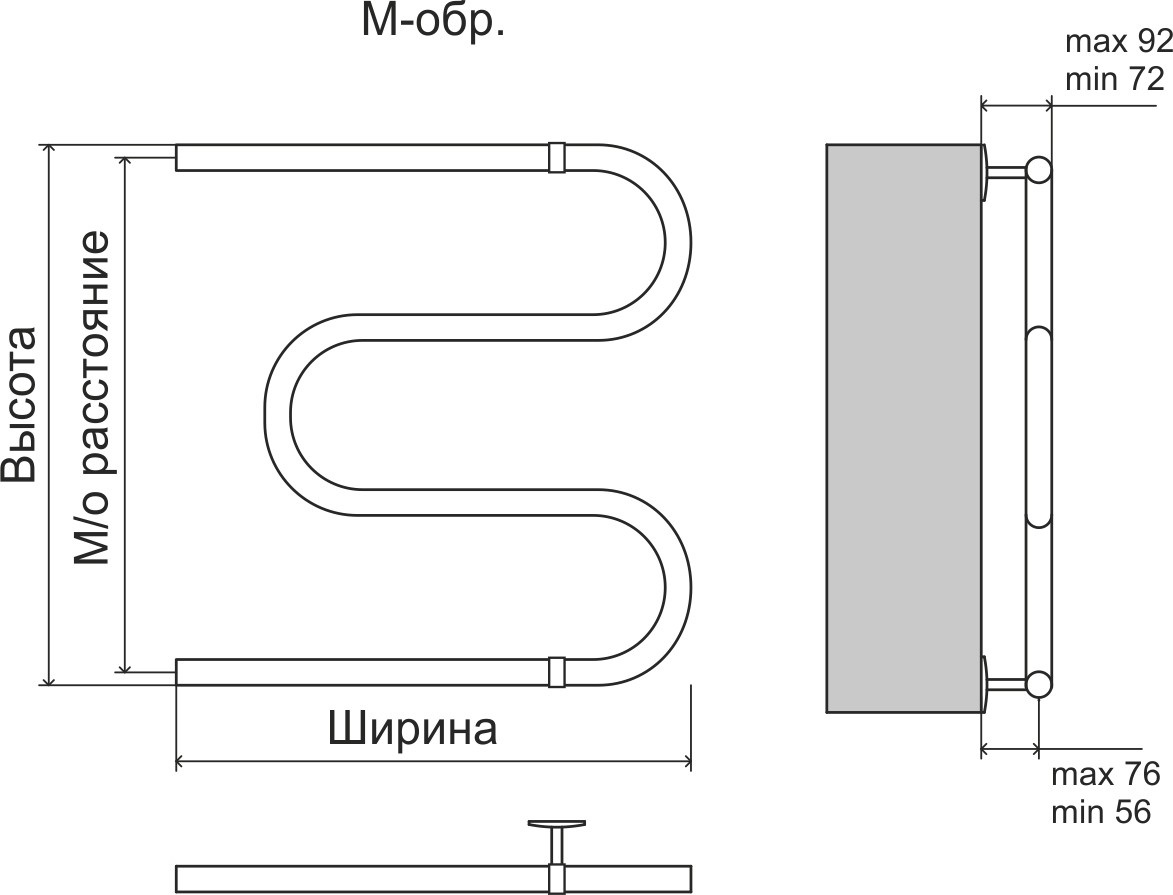 П/с М-образ. 32  600х700  ТЕРМИНУС