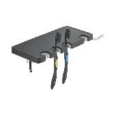 A107F Держатель для зубных принадлежностей ACCOONA с крючками Цвет: черный (20)