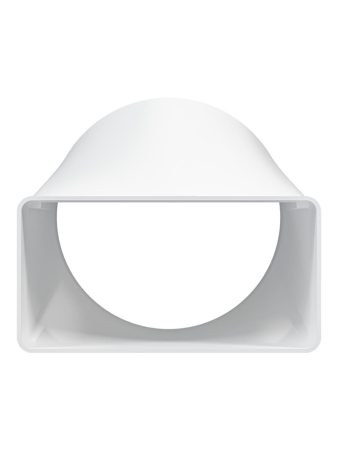 Соединитель эксцентриковый плоского воздуховода с круглым пластик 55х110/D100 ERA 511СП10КП