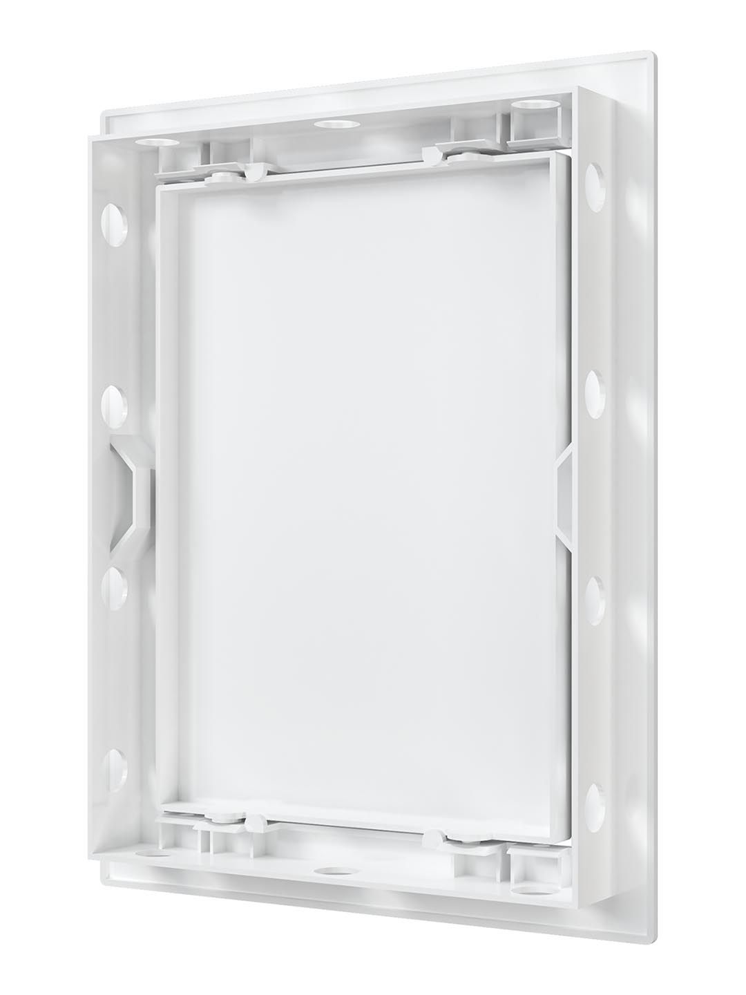 Люк ревизионный Л фланец 146х196 нажимной 168х218 пластик EVECS,Л1520