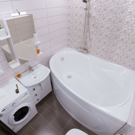 ТРИТОН Ванна Изабель левая Экстра 1700х1000х470 на каркасе без панели и сифона