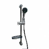 00001 METAL Стойка душевая Чехия 53,5см с массажной лейкой и мыльницей, высота - 590 мм