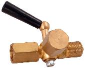 Материал корпуса и пробки - латунь, предельное давление, МПа - 1,6, диапазон температур, С -20...+16