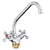 Смеситель для кухни (мойки) G-lauf QST4-A827 (1/2; керам. на лат. гайке)