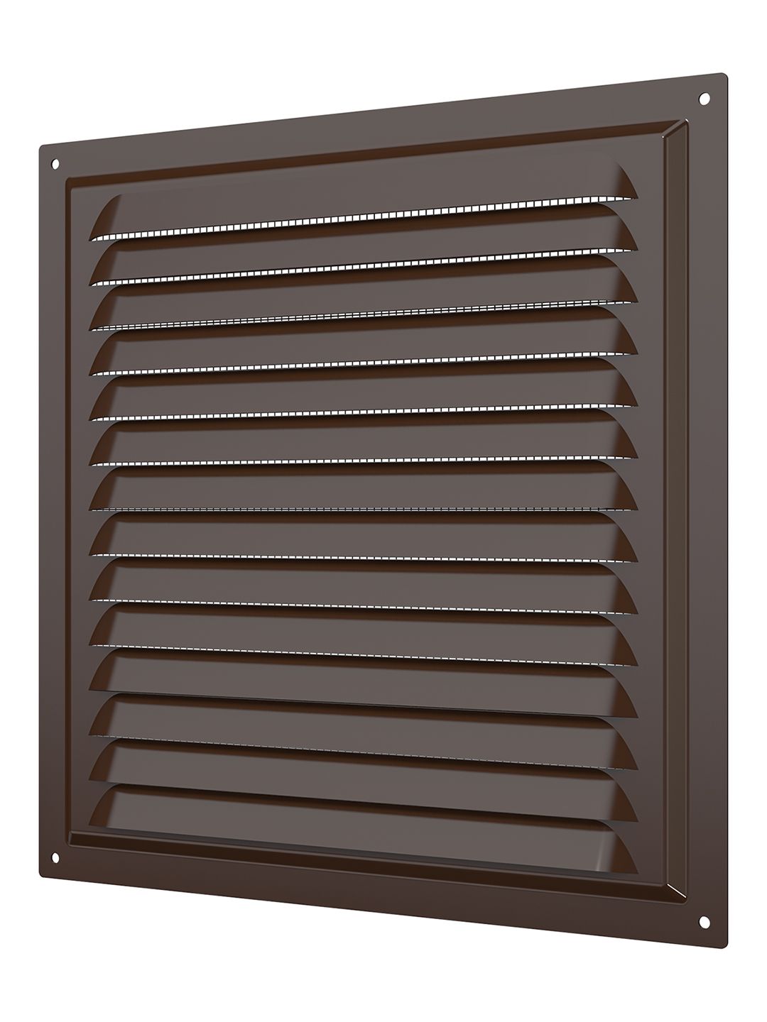 Решетка вентиляционная вытяжная стальная  250х250 окраш.сталь brown 2525МЭ кор