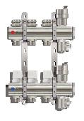 Коллекторная группа 1* без расх. и кранов на 3 вых. латунь TIM KB003