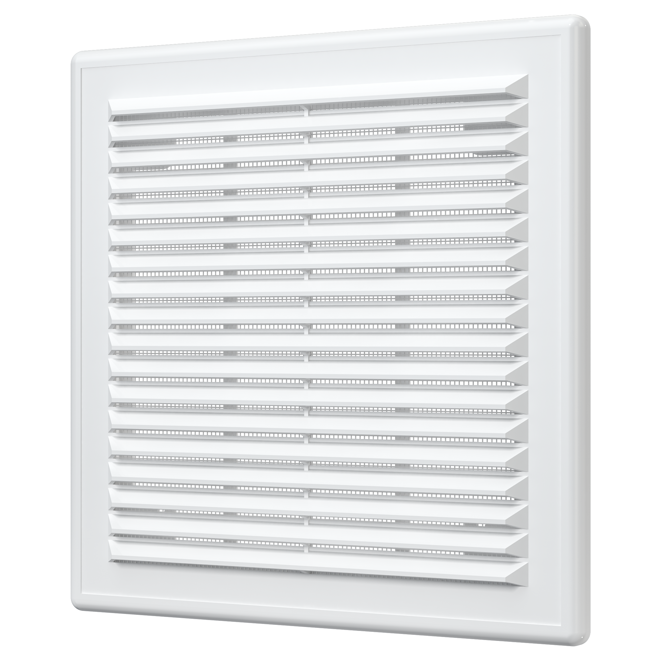 Решетка вентиляционная вытяжная АБС 208х208, бел. 2121Р