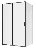 MARIO Душевое ограждение без поддона RIO1412090B4 900*1200*1900 (прямоуг, тонированное стекло 5мм)
