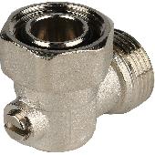 Узел нижнего подключения радиатора, угловой 3/4, раздельный STOUT (SVH-0006-000020) (1/100)