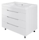 Тумба SOHO 100 Quadro напольная + раковина керамич. DEEP-100, MIRSANT