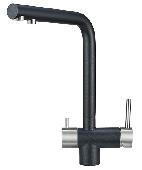 Смеситель для кухни ШВАРЦ (гиб.подв., крепления,переход.подкл.фильтра) GRANULA, GRANULA
