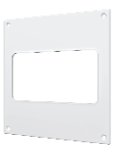 612НПП, Накладка торцевая пластик 150х150, для воздуховода 60х120