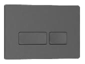 Клавиша смыва 246*165мм, ABS пластик СЕРЫЙ МАТОВЫЙ ESTI-R, Iberica Blanca
