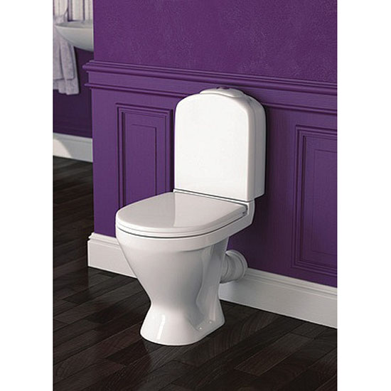 Унитаз-компакт Classic Luxe SL DM (косой вып., ниж.подв., 2-реж.арм., сид.дюропл. м/л), SANITA LUXE