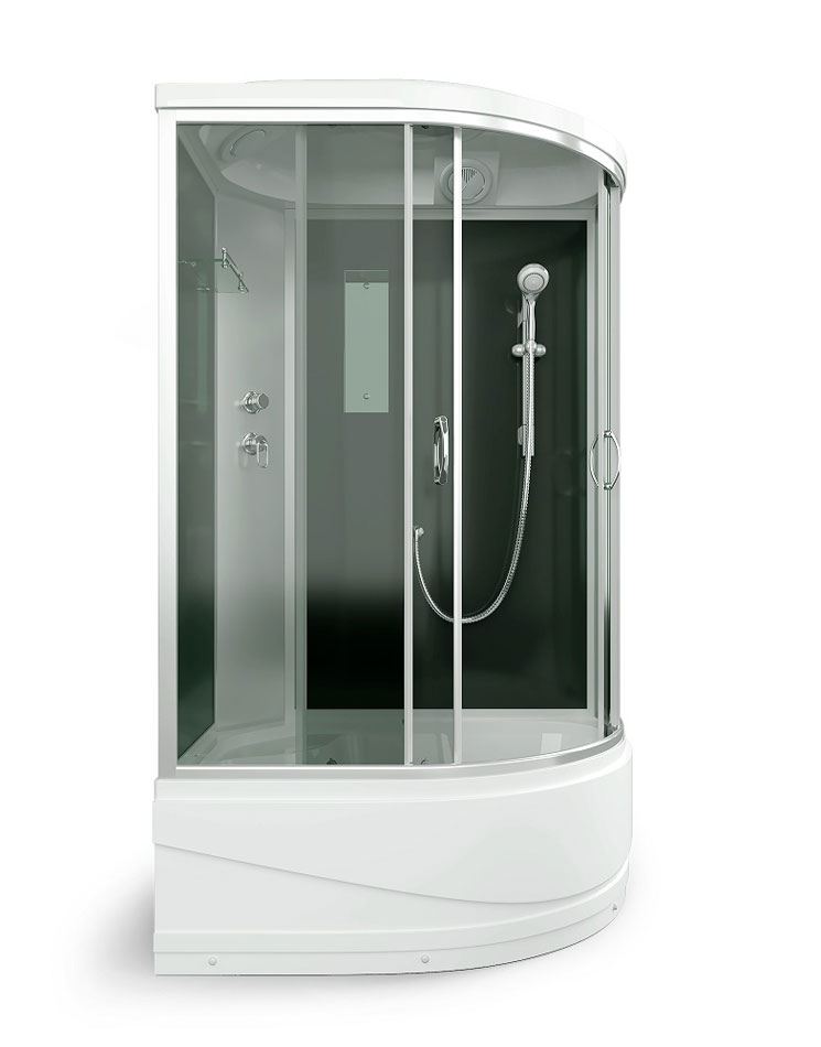 ERLIT Душевая кабина ER3512TPL-C4-RUS 120*80*215 (без г/м, выс.поддон, тон.стекло)