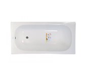 Ванна стальная DONNA VANNA 105*65*36 с опорной подставкой, белая орхидея, ВИЗ