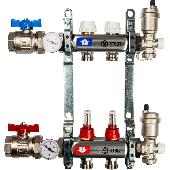 Коллектор из нержавеющей стали в сборе с расходомерами 2 вых. STOUT SMS 0907 000002