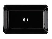 Раковина накладная Norden 595*395*120 черная глянцевая WANFALD