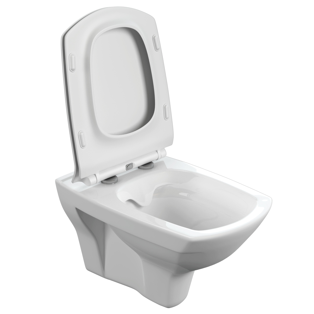 Унитаз подвесной  Cersanit CARINA XL CLEAN ON безоб.+сиденье дюро микролифт DPL EO Slim