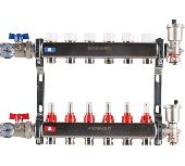 Коллектор из нержавеющей стали в сборе с расходомерами 6 вых. ROMMER RMS-1210-000006