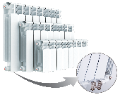 Радиаторы бимет. RIFAR Base Ventil - 350 (10 секц.)