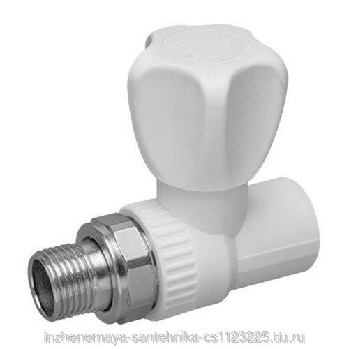 Кран шар. d-20*1/2 с амер. ПРЯМОЙ 